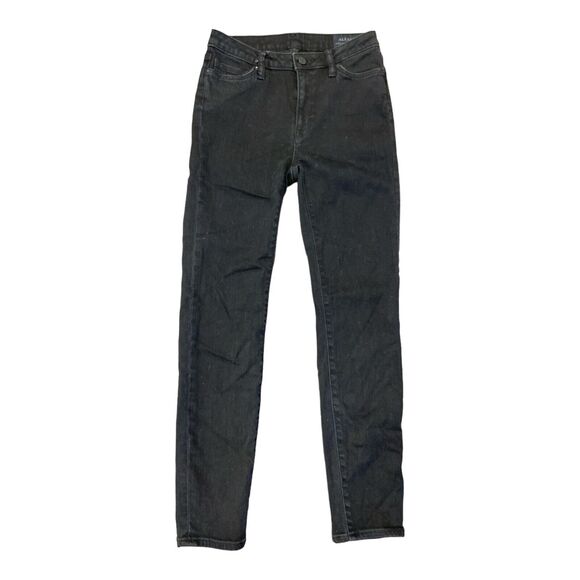All Saints Eve‎ Lux Black Denim High Waisted Women 27 Skinny Ankle Jeans - Picture 1 of 6